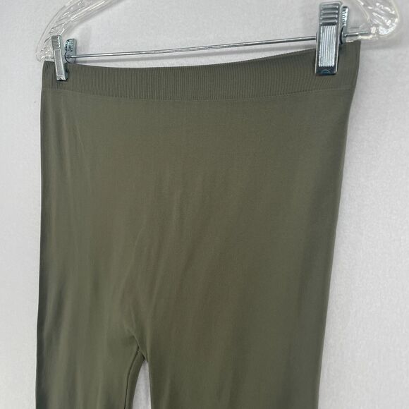 ORGANIC BY JOHN PATRICK Leggings M Seamless High Waist Stretch Nylon Green - Picture 2 of 14